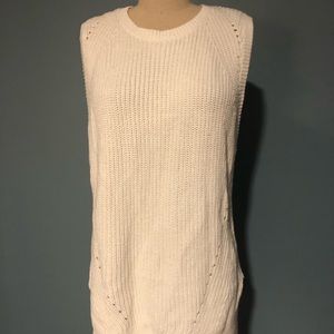NWT Ann Taylor White Knit Top